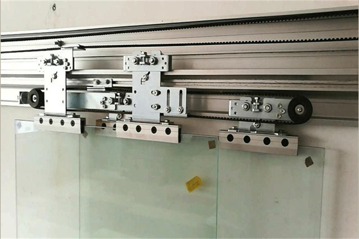 嘉鑫联动门重叠自动感应门机组轨道重型